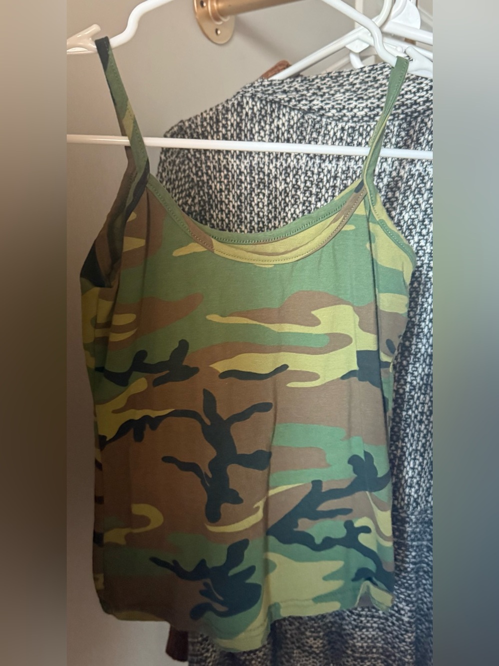 Rothco Olive Green Tank Top with Pink Logo